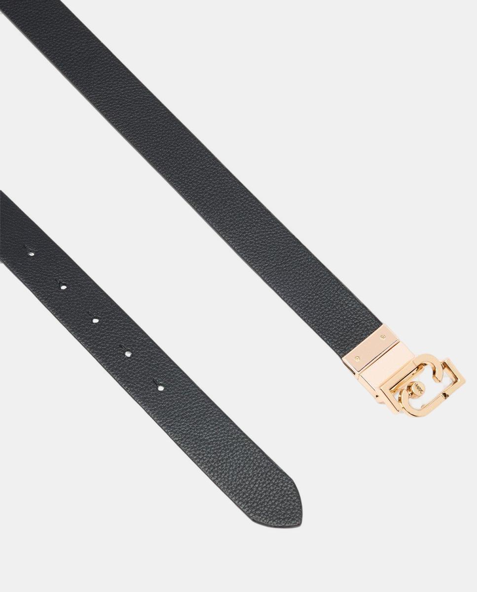 Cinto Reversível com Logótipo Preto-3