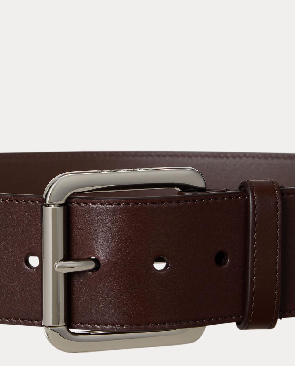 Cinto Largo em Pele Vachetta Castanho-escuro-2