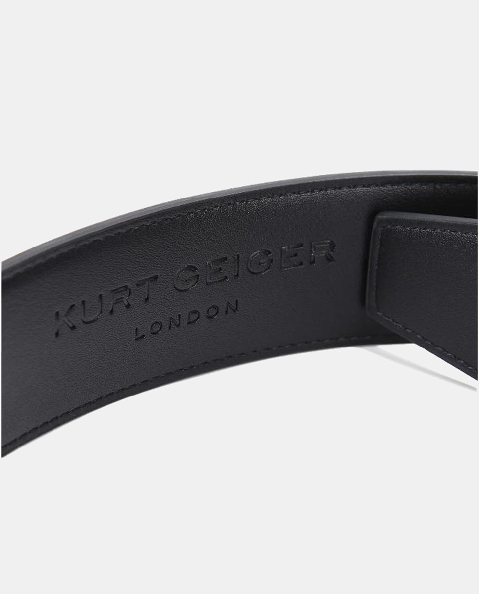 Cinto Kensington Acolchoado - Prateado Preto-4