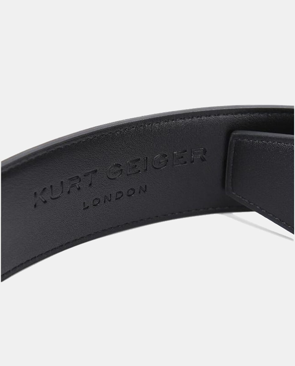 Cinto Kensington Acolchoado - Prateado Preto-4