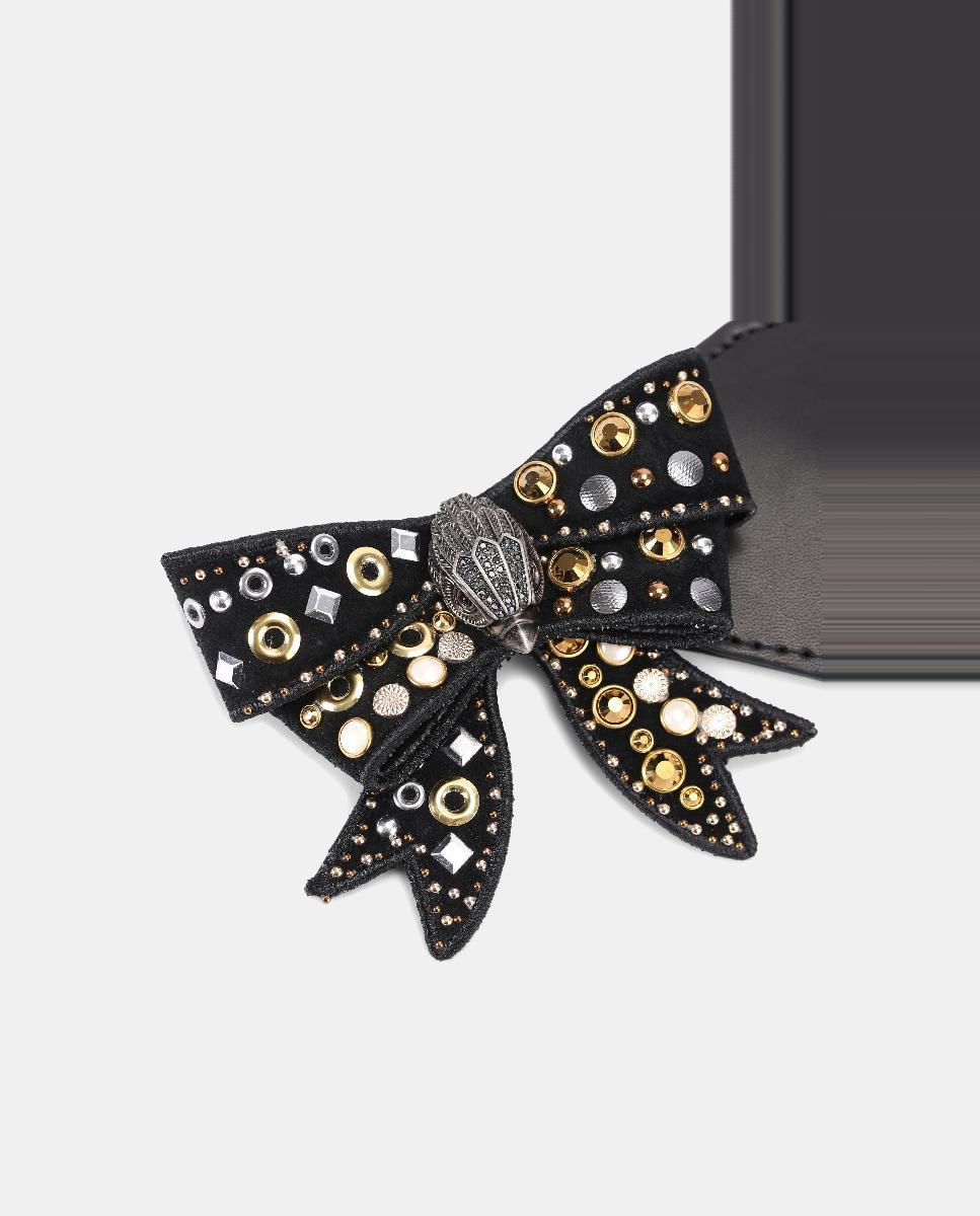 Cinto Elástico com Fecho de Laço Belgravia Preto-3