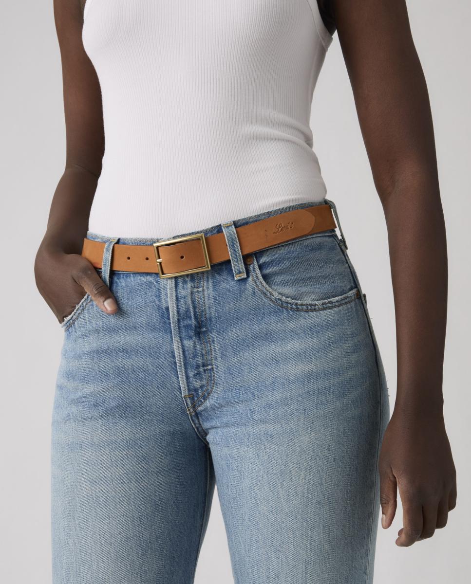 Cinto Rectangle Buckle Castanho-4