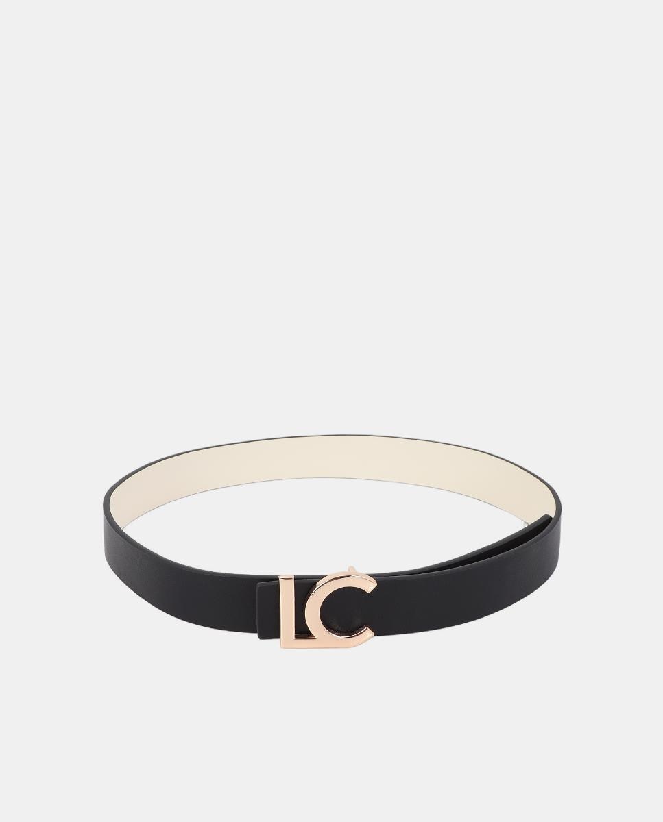 Cinturón reversible hebilla LC - Lola Casademunt - Negro Negro-2