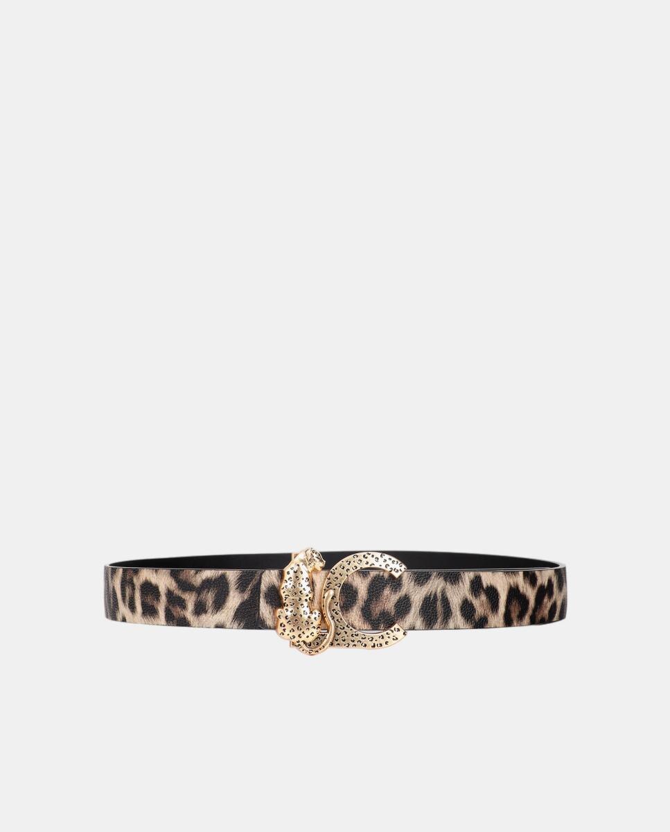 Imagem 0 de Cinto Reversível Leopardo com Fivela LC Leopardo - Preto