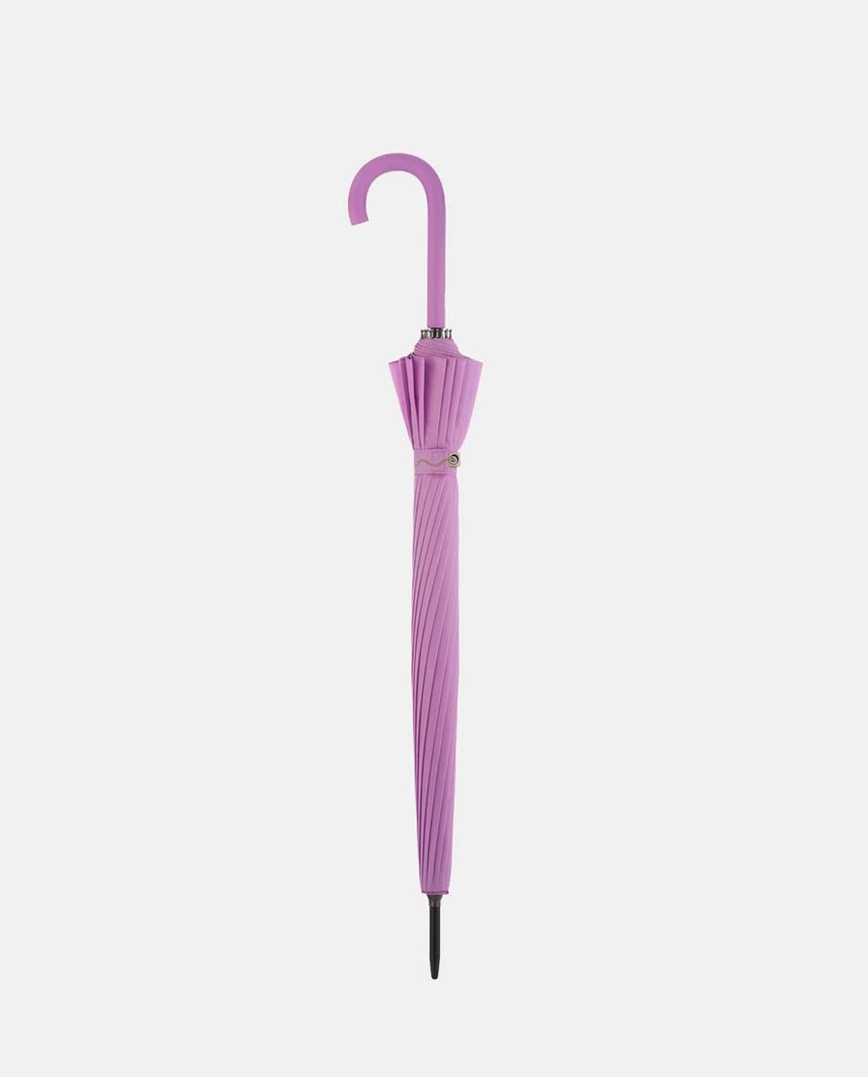 Guarda-Chuva Comprido Automático "Colorparty". Guarda-Chuva Robusto de 16 Varetas, com Proteção Solar UVP 50+ e Fabricado em Poliéster Reciclado e Reciclável Rosa-2