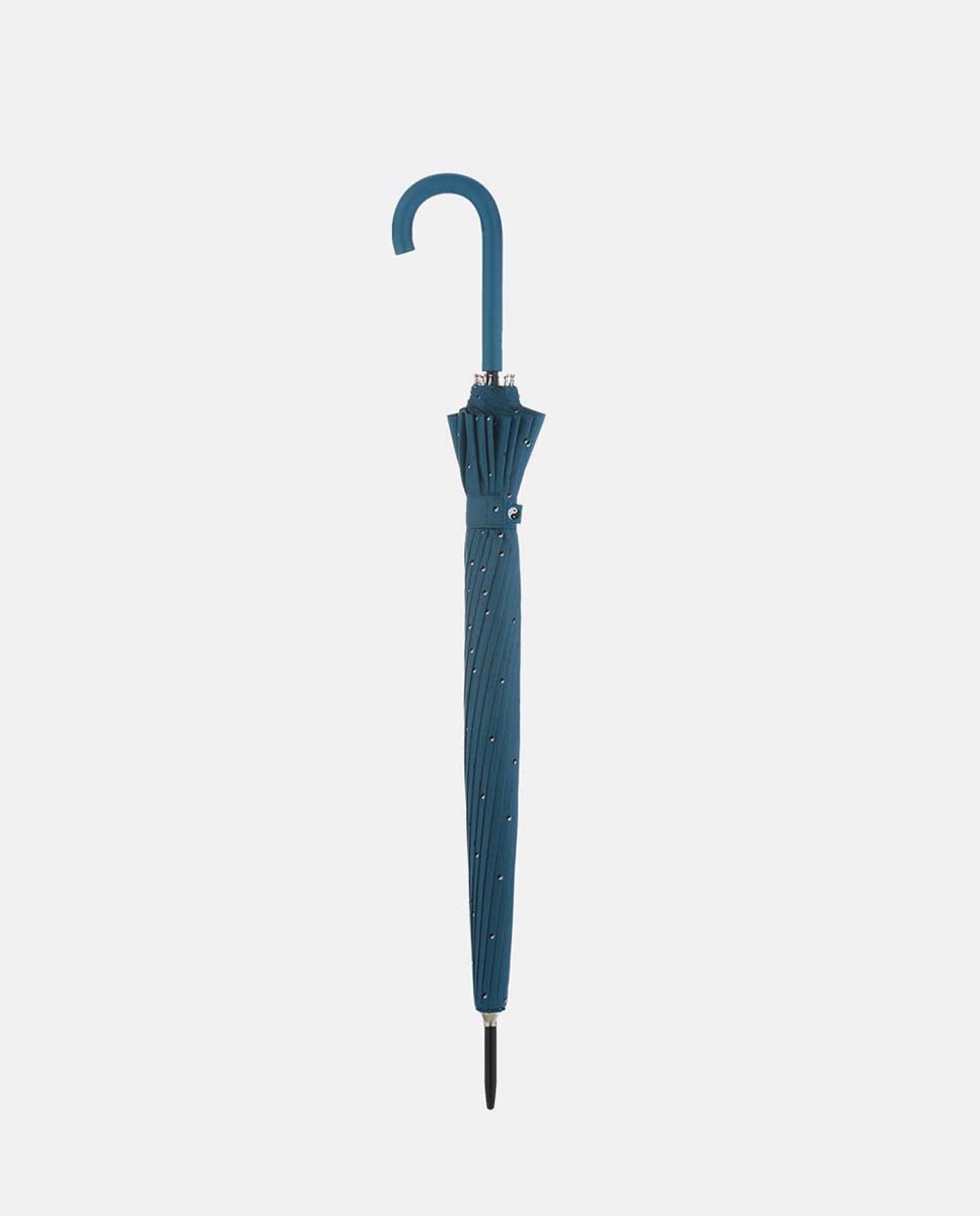 Guarda-Chuva Comprido Automático "Dots". Guarda-Chuva Robusto de 16 Varetas, com Proteção Solar UVP 50+ e Fabricado em Poliéster Reciclado e Reciclável Turquesa-2