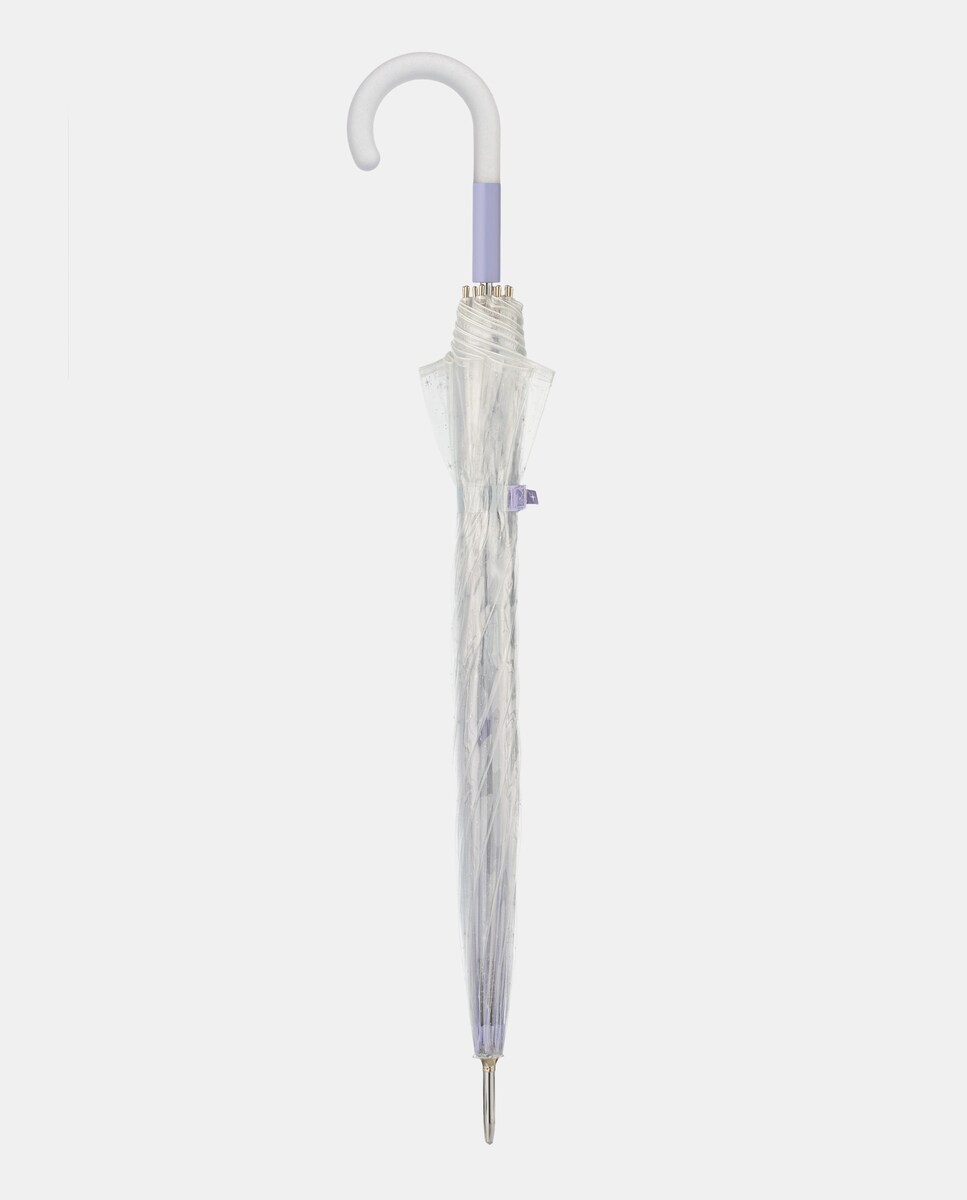 Guarda-Chuva Comprido Automático Transparente "Stars". Com Tecnologia Windproof. Transparente-2