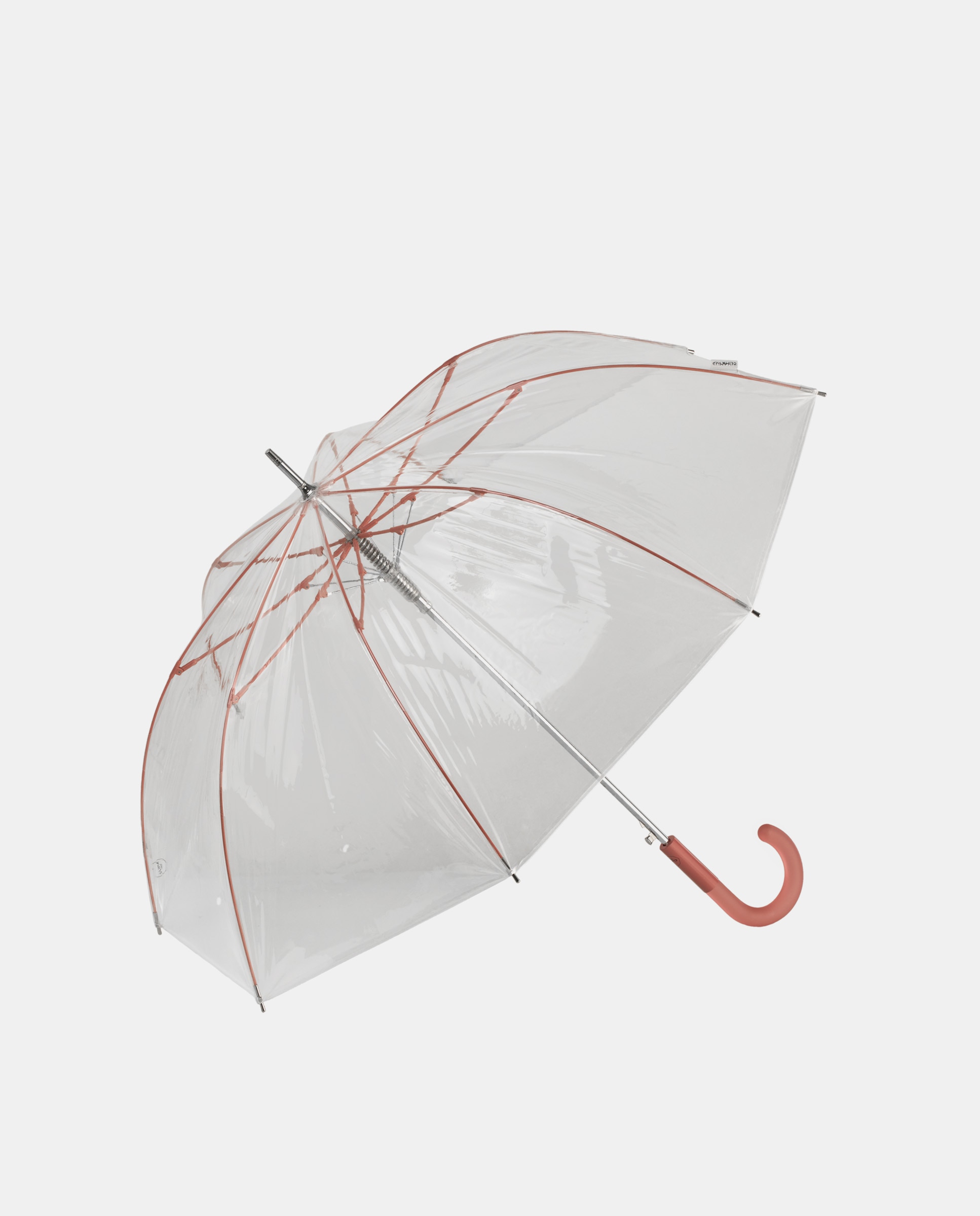 Guarda-Chuva Comprido Transparente Automático com Design Elegante e Minimalista, Resistente ao Vento e com Abertura Automática Fácil. Transparente-1