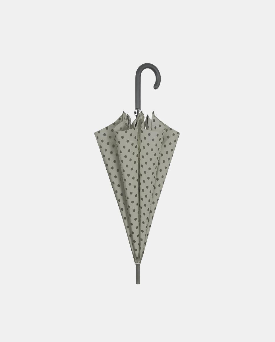 Guarda-Chuva Automático Antivento de Microfibra com Varetas de Fibra de Vidro Cinzento-2