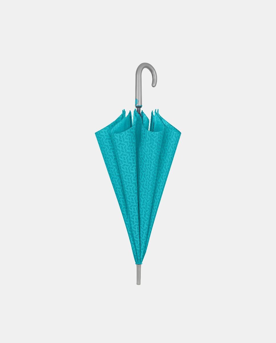 Guarda-Chuva Automático Antivento de Microfibra com Varetas de Fibra de Vidro Azul-2