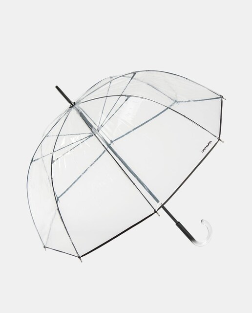 Imagem 0 de Guarda-chuva comprido transparente com abertura manual