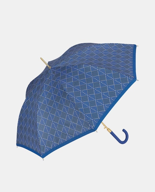 Imagen 0 de Paraguas largo automático. Estampado. Mango curvado.