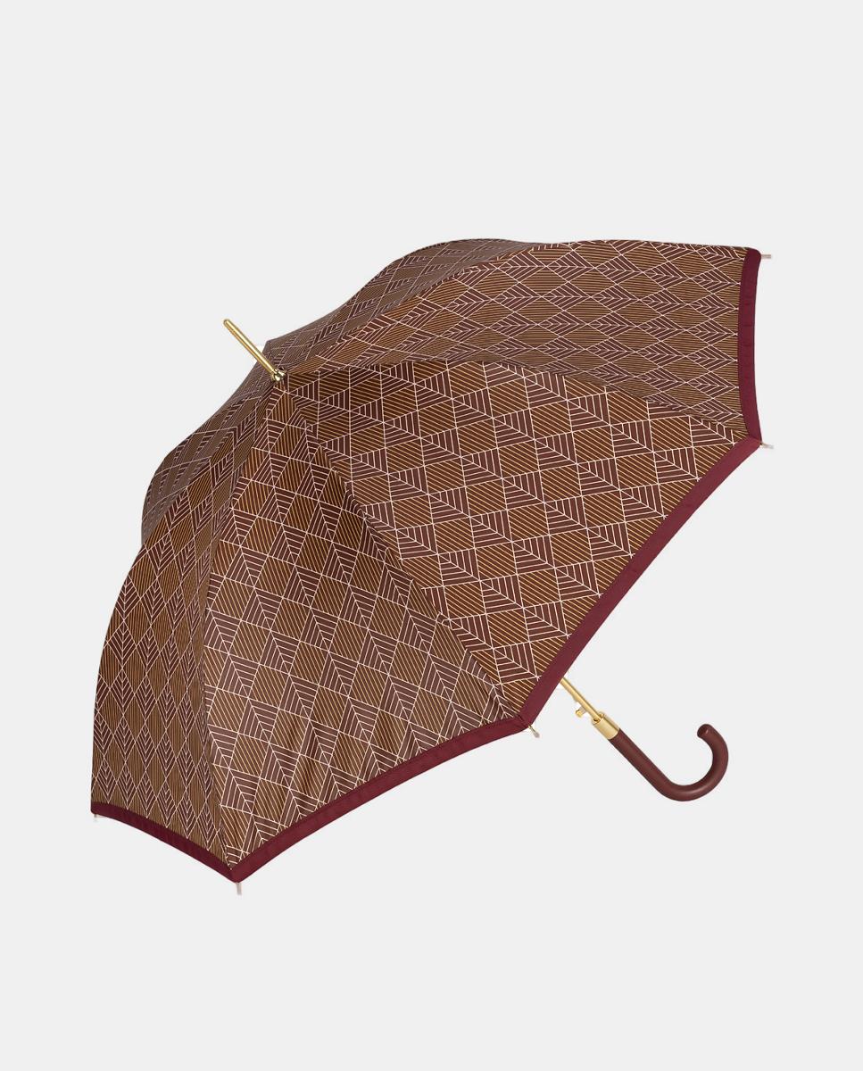 Imagem 0 de Guarda-Chuva Comprido Automático. Estampado Cabo Curvado.