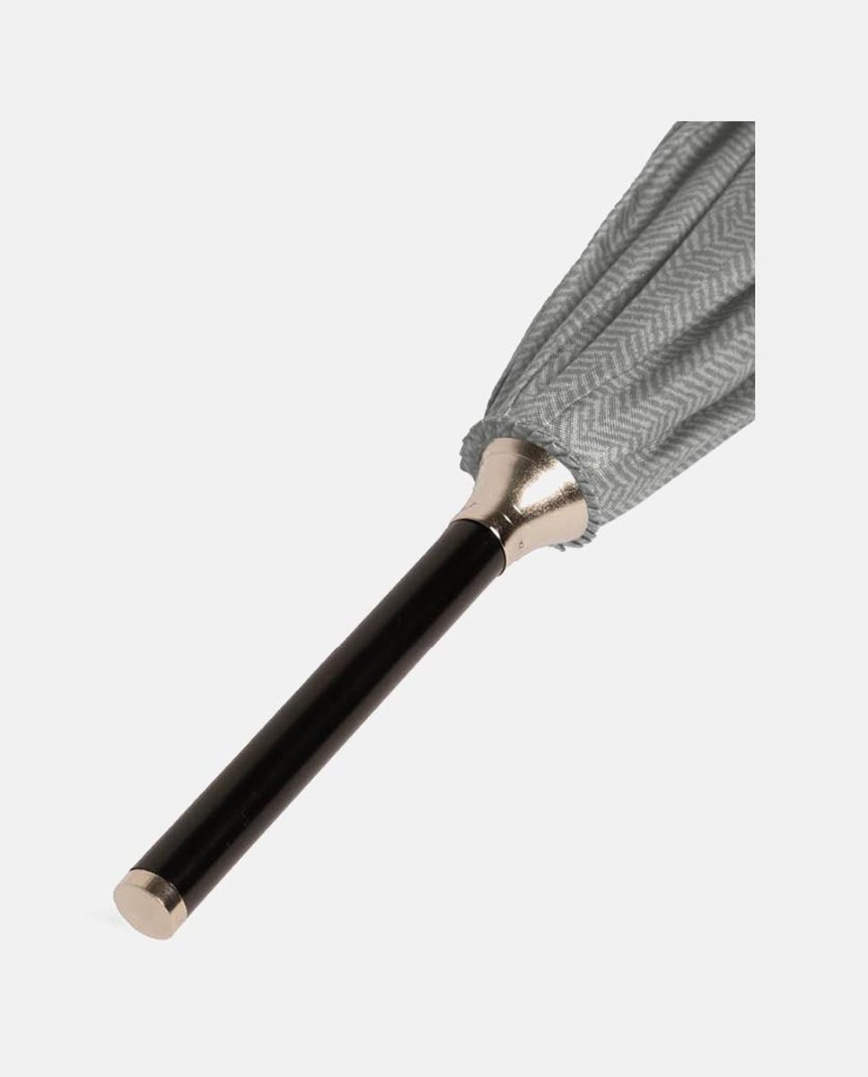 Guarda-Chuva Comprido Automático de Linho com Estampado Verde-4