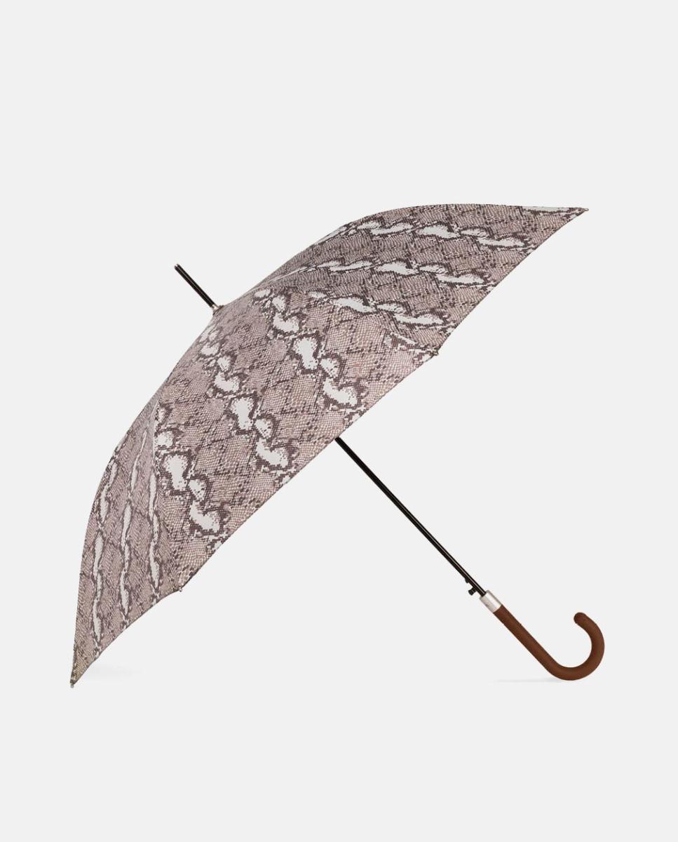 Guarda-Chuva Comprido Automático Snake Castanho-1