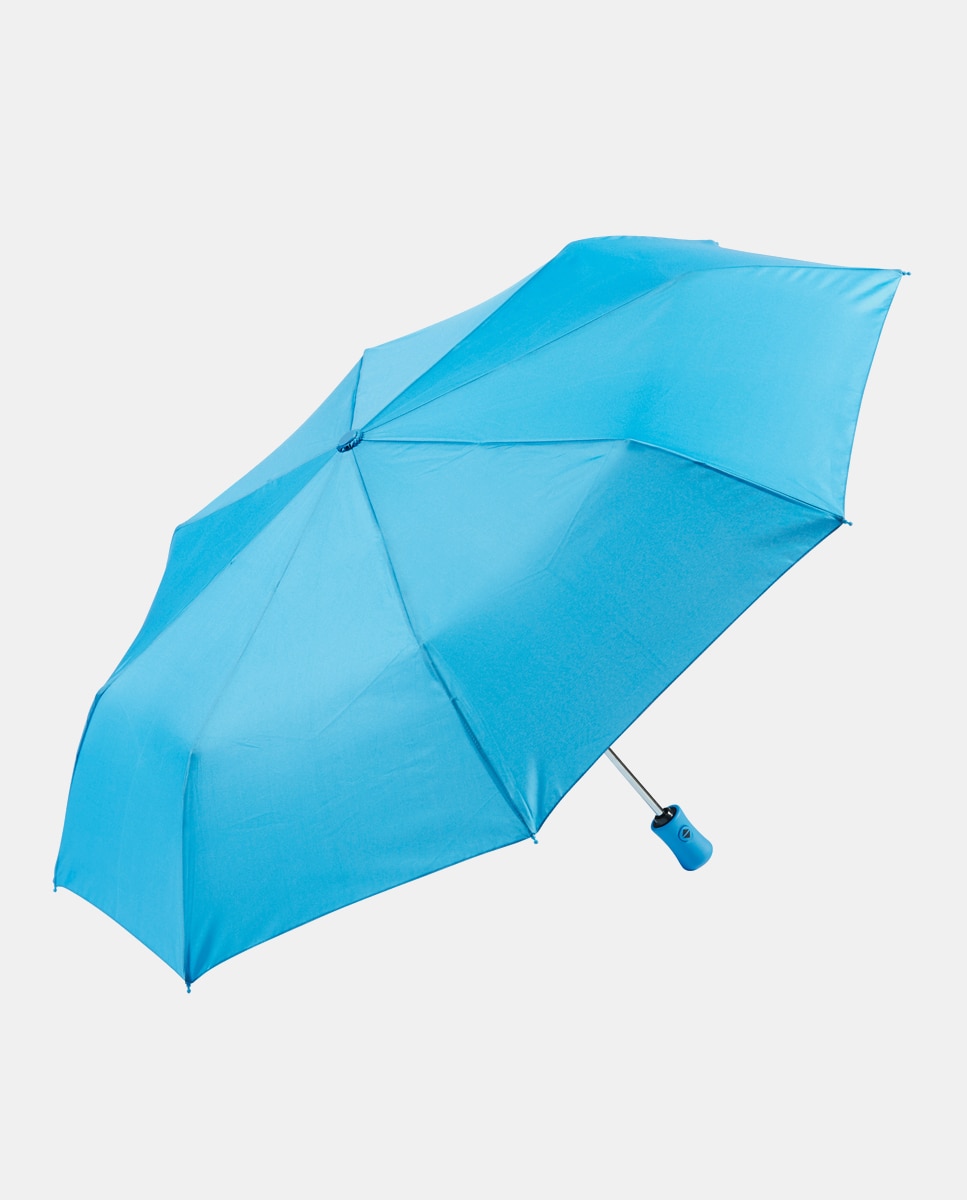 Guarda-Chuva Dobrável Automático Liso - Azul Azul-1