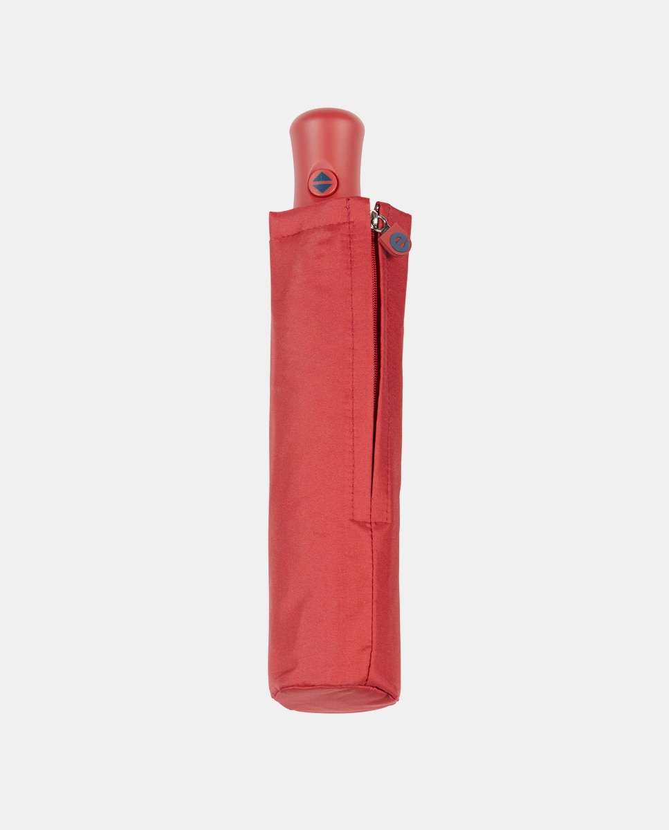Paraguas plegable automático en granate liso - Ezpeleta - Granate Granate-2