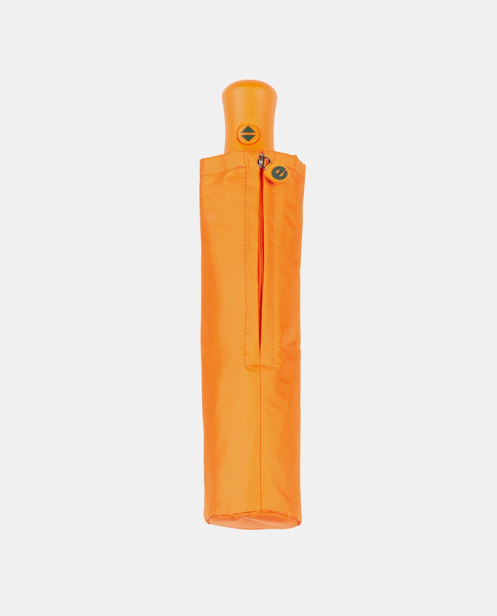 Guarda-Chuva Dobrável Automático Liso - Laranja Laranja-2