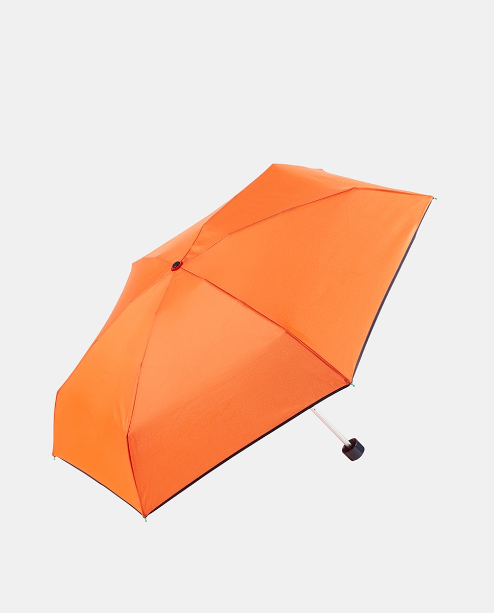 Guarda-Chuva Dobrável Manual com Capa Laranja-1