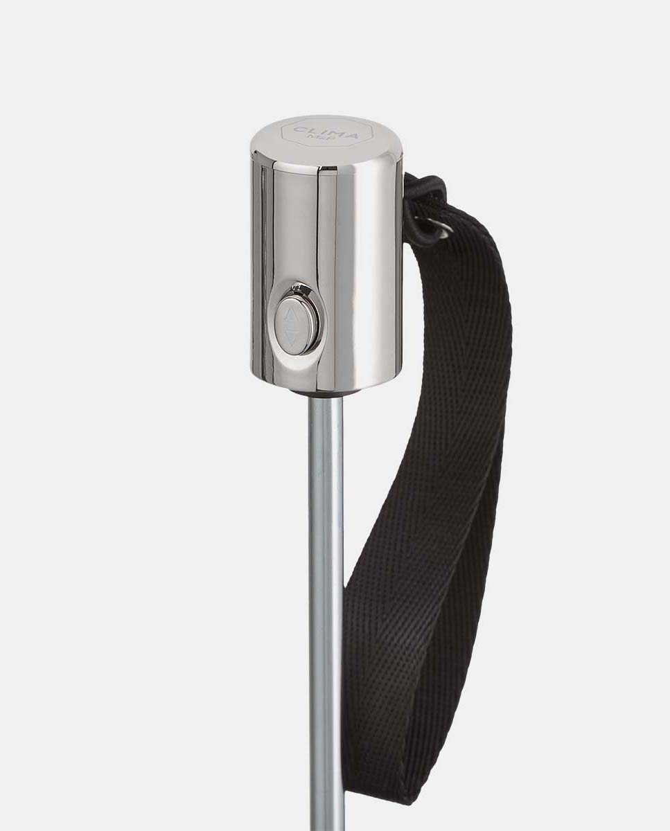 Guarda-Chuva Dobrável Abre e Fecha "Metallize" com Tecido Metalizado Brilhante por Fora e Mate por Dentro. Com Sistema Windproof Azul-4