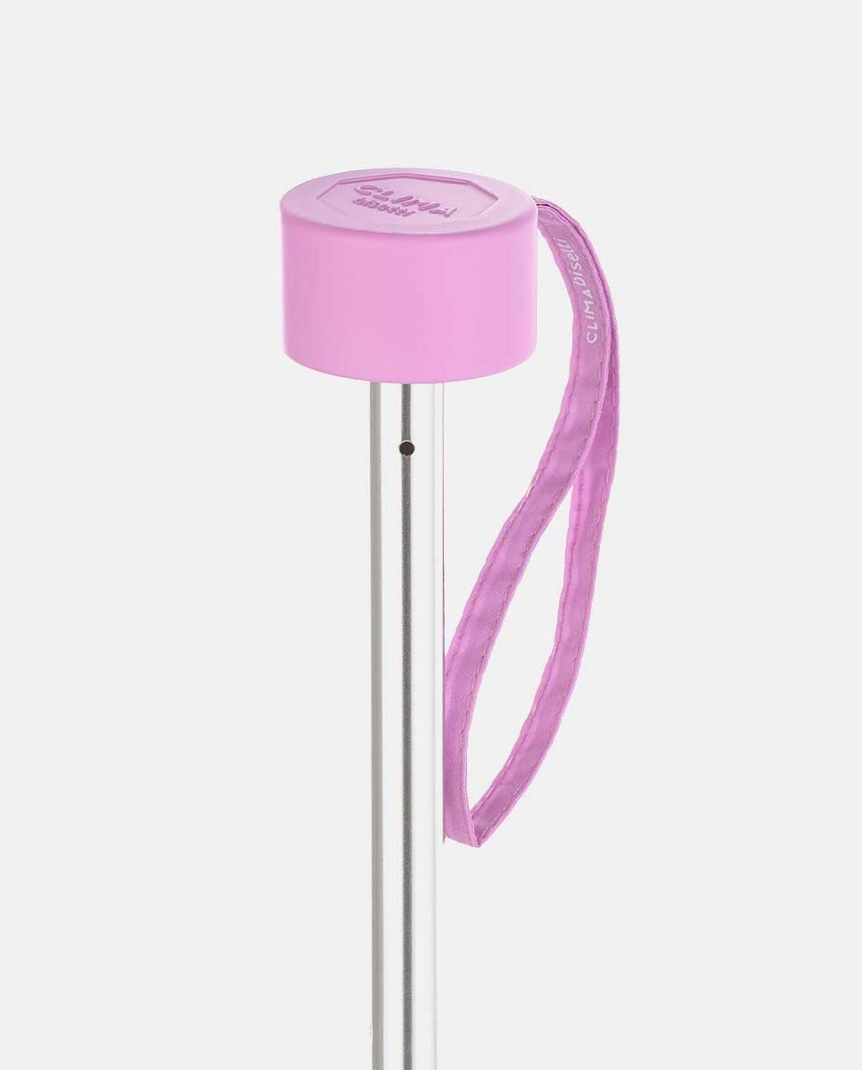 Guarda-Chuva Dobrável Mini Manual "Colors" Ligeiro com Sistema Windproof e Proteção Solar UVP50+ Rosa-3