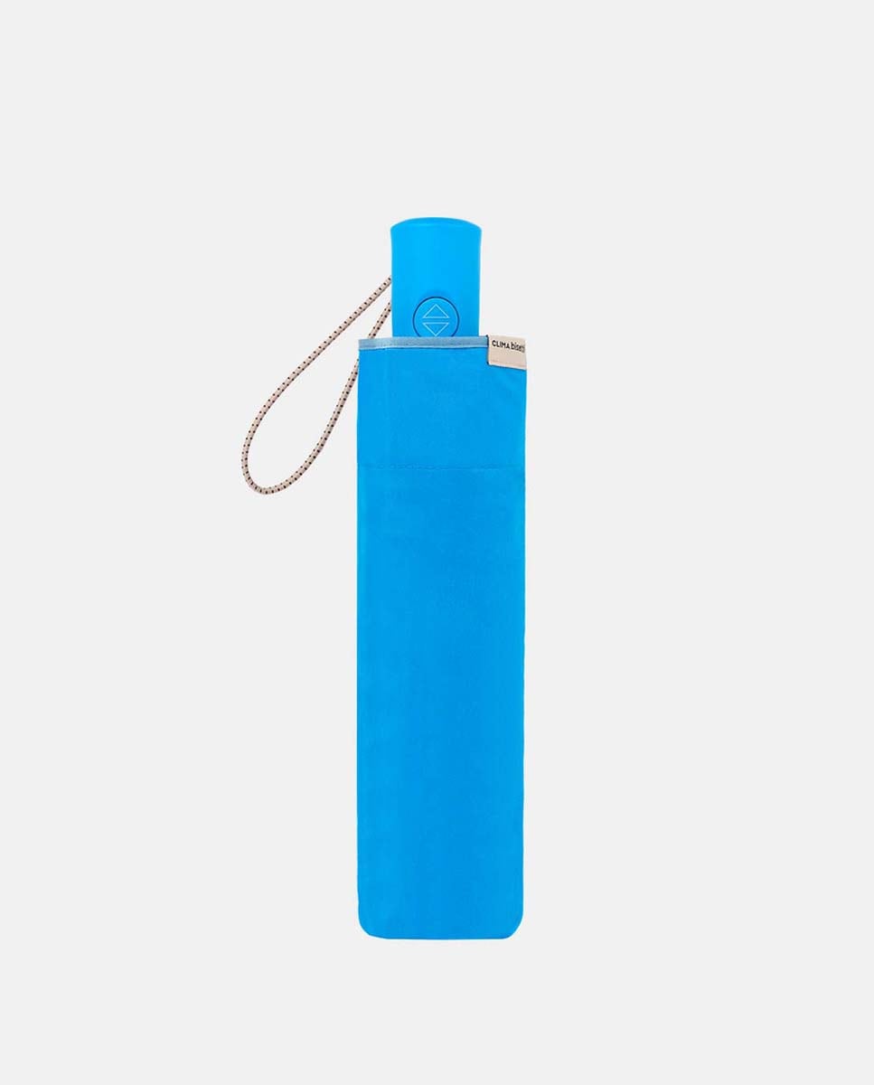 Guarda-Chuva Dobrável Open+Close "Colorparty" com Sistema Windproof, Proteção Solar UVP+50 e Fabricado em Poliéster Reciclado e Reciclável. Azul-2