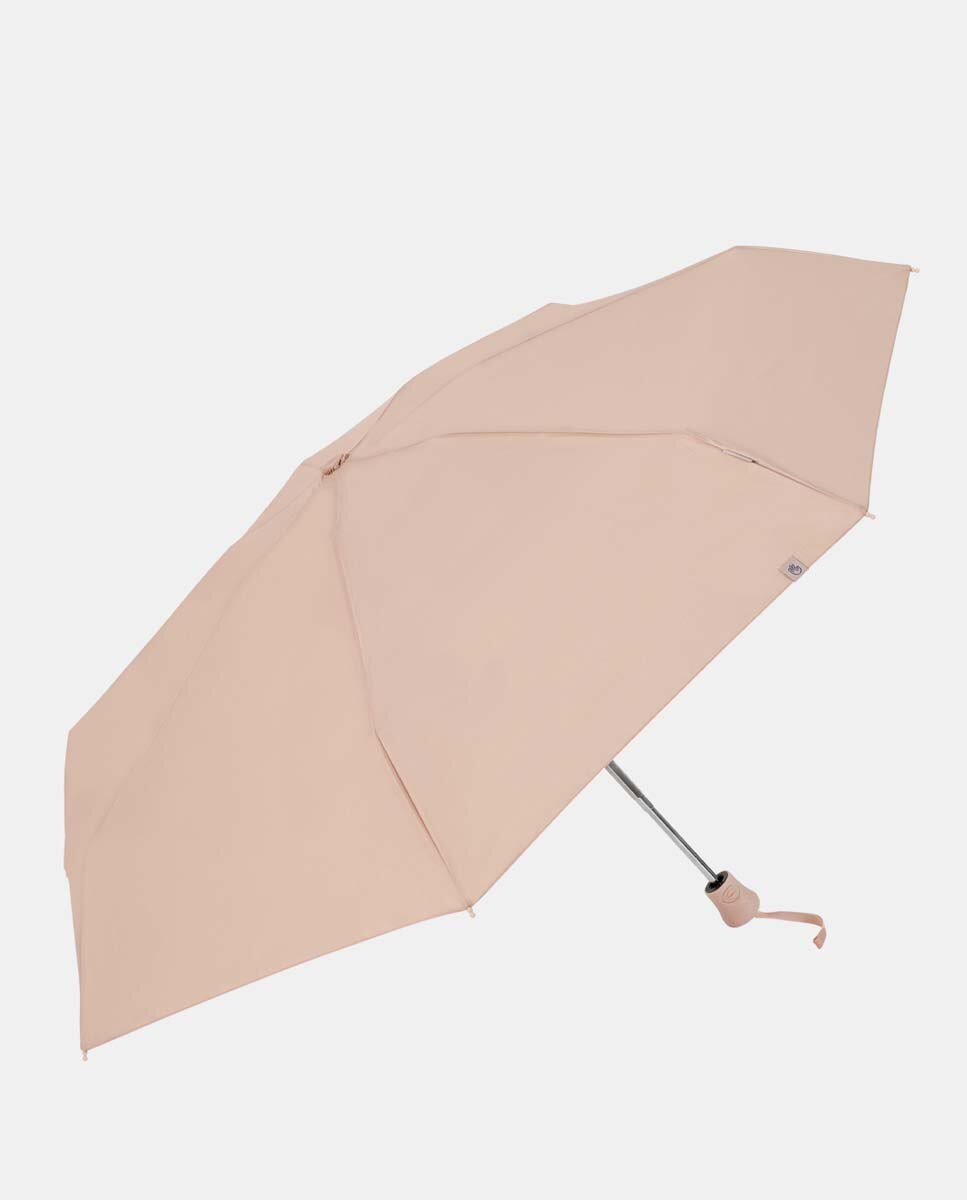 Guarda-Chuva Mini Open+Close "Colors" com Sistema Windproof, Proteção Solar UVP+50 e Fabricado em Poliéster Reciclado e Reciclável Nude-1