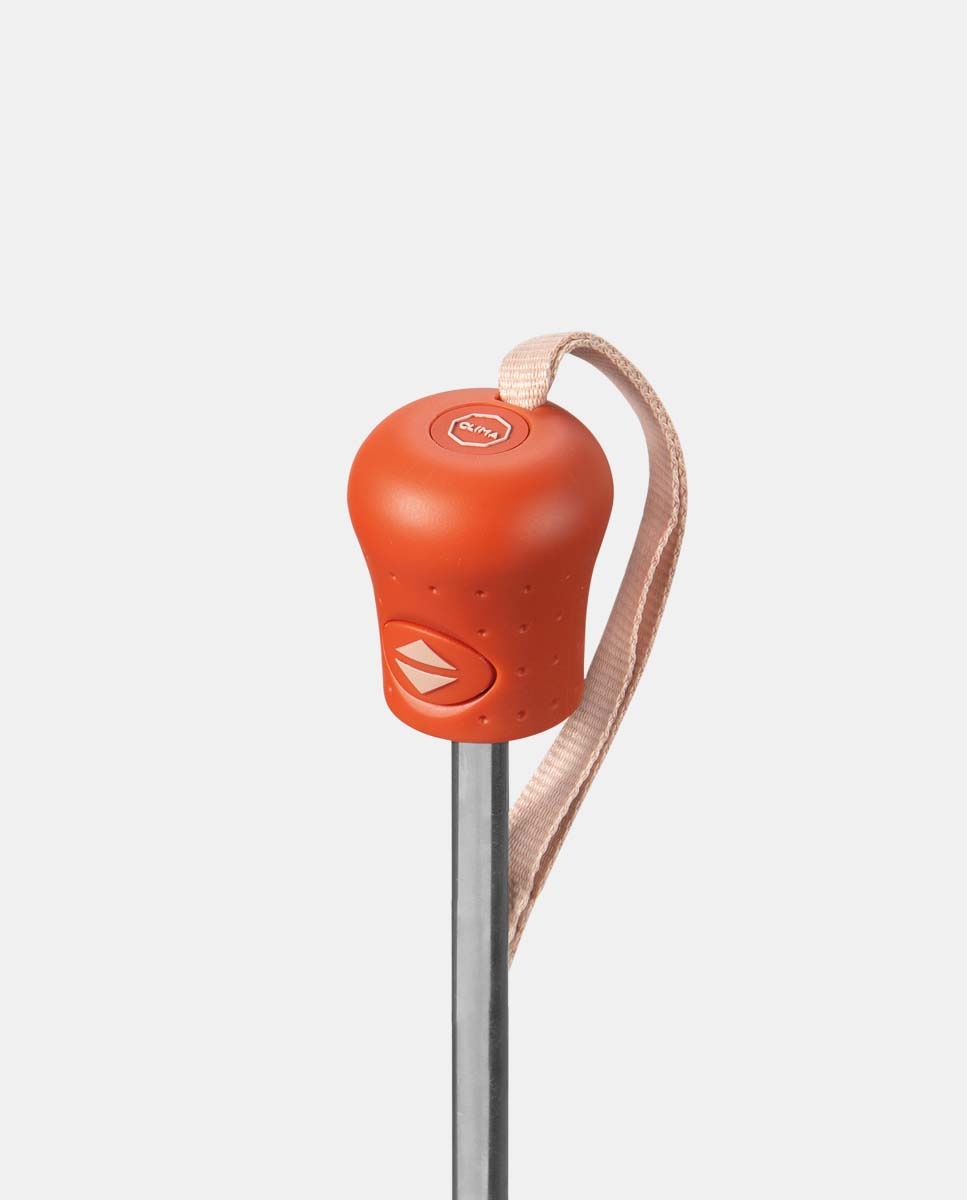 Guarda-Chuva Mini Open+Close "Colors" com Sistema Windproof, Proteção Solar UVP+50 e Fabricado em Poliéster Reciclado e Reciclável Laranja-3