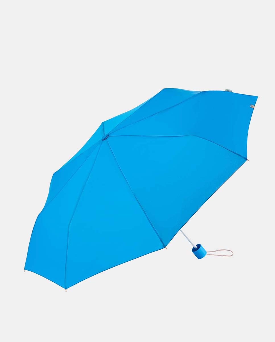 Guarda-Chuva Dobrável Manual "Colorparty" com Sistema Windproof, Proteção Solar UVP+50 e Fabricado em Poliéster Reciclado e Reciclável. Azul-1