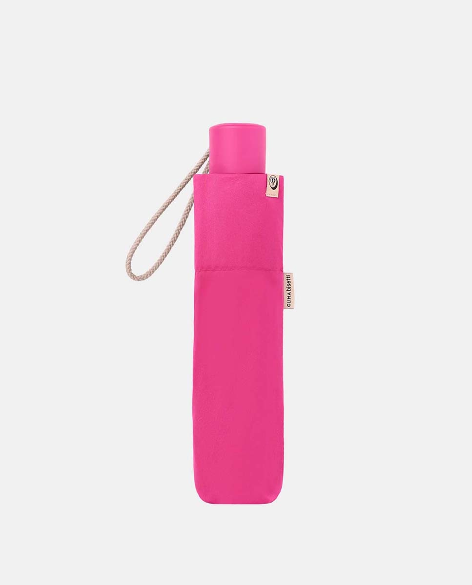 Guarda-Chuva Dobrável Manual "Colorparty" com Sistema Windproof, Proteção Solar UVP+50 e Fabricado em Poliéster Reciclado e Reciclável. Coral-2