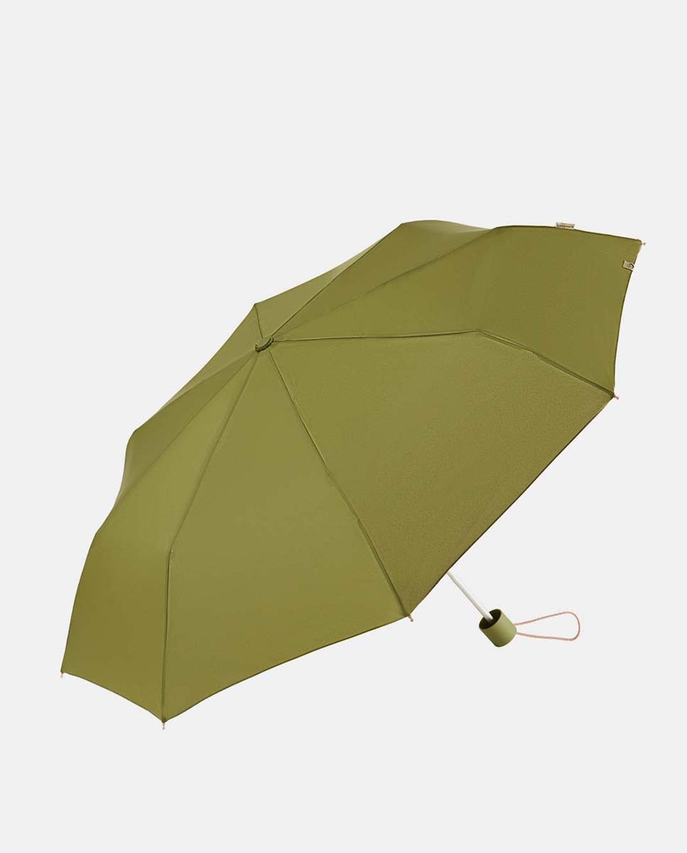 Guarda-Chuva Dobrável Manual "Colorparty" com Sistema Windproof, Proteção Solar UVP+50 e Fabricado em Poliéster Reciclado e Reciclável. Caqui-1