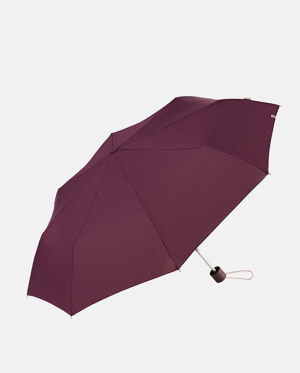 Guarda-Chuva Dobrável Manual "Colorparty" com Sistema Windproof, Proteção Solar UVP+50 e Fabricado em Poliéster Reciclado e Reciclável. Roxo-1
