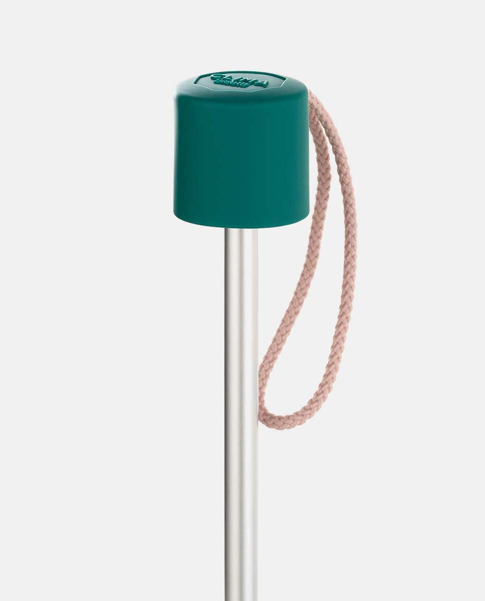 Guarda-Chuva Dobrável Manual "Colorparty" com Sistema Windproof, Proteção Solar UVP+50 e Fabricado em Poliéster Reciclado e Reciclável. Verde Água-3