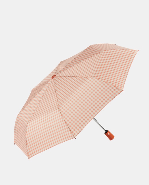 Imagen 0 de Paraguas Sra automático metal con varillas fibra vidrio y puño recto