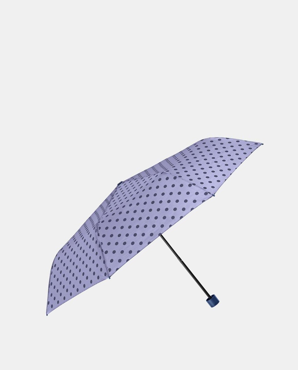 Guarda-Chuva Dobrável Mini Manual Ligeiro Antivento em Microfibra com Varetas de Fibra de Vidro Lilás-1