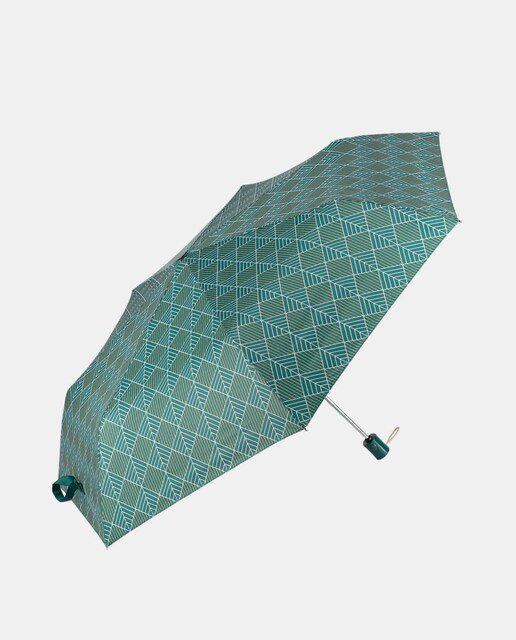 Imagem 0 de Guarda-Chuva Mini Abertura-Fecho Automático. Cabo Direito. Estampado