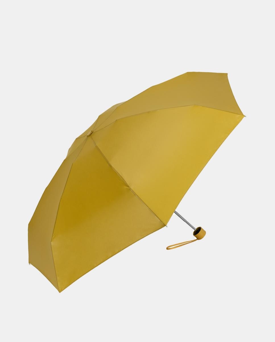Guarda-Chuva Mini Manual. XL. Liso Cabo Direito. Mostarda-1