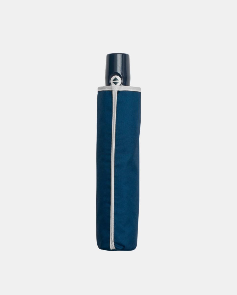 Guarda-Chuva Dobrável Automático - Navy & white Azul-marinho-2