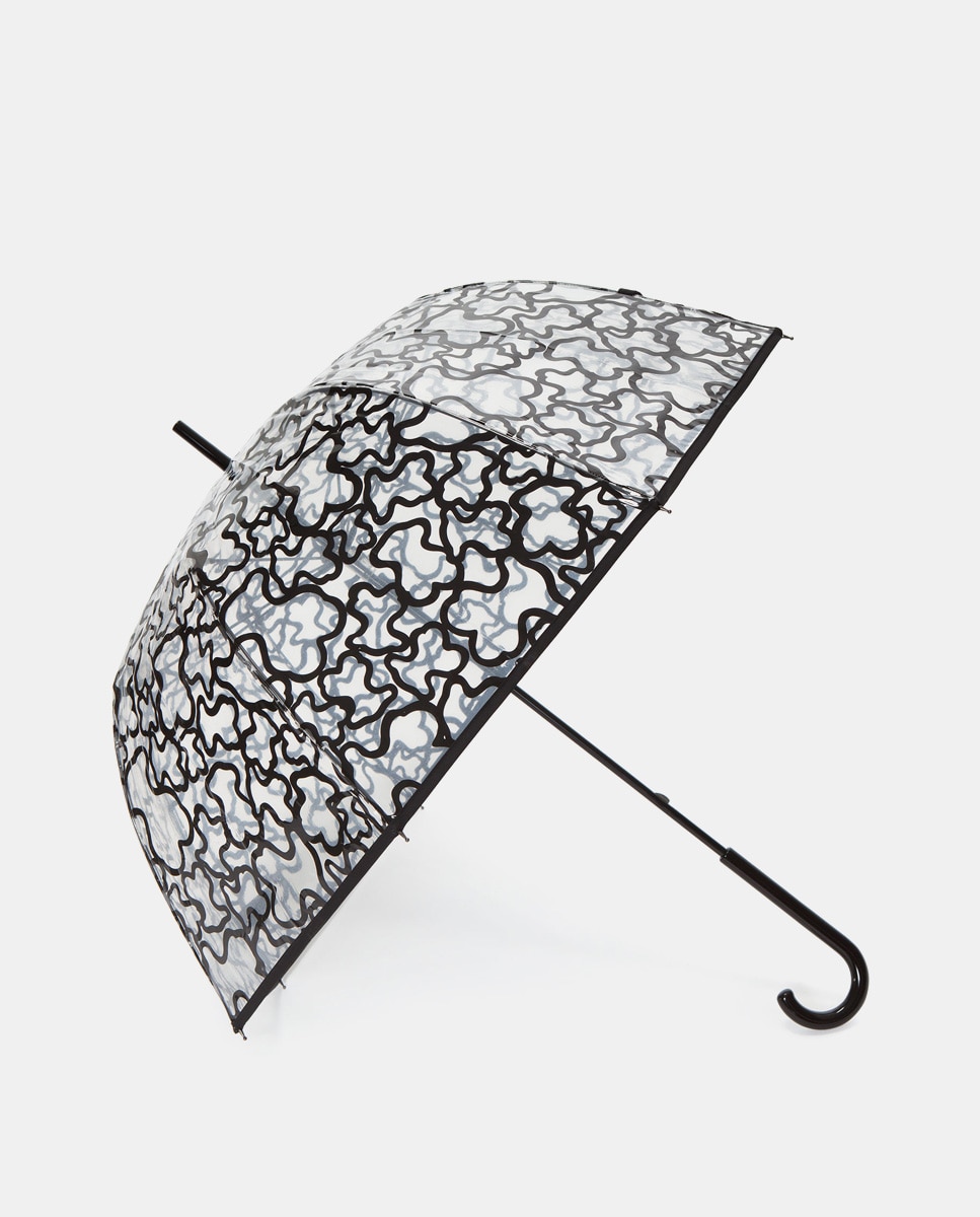 Guarda-Chuva Comprido Transparente com Estampado Estampado-1