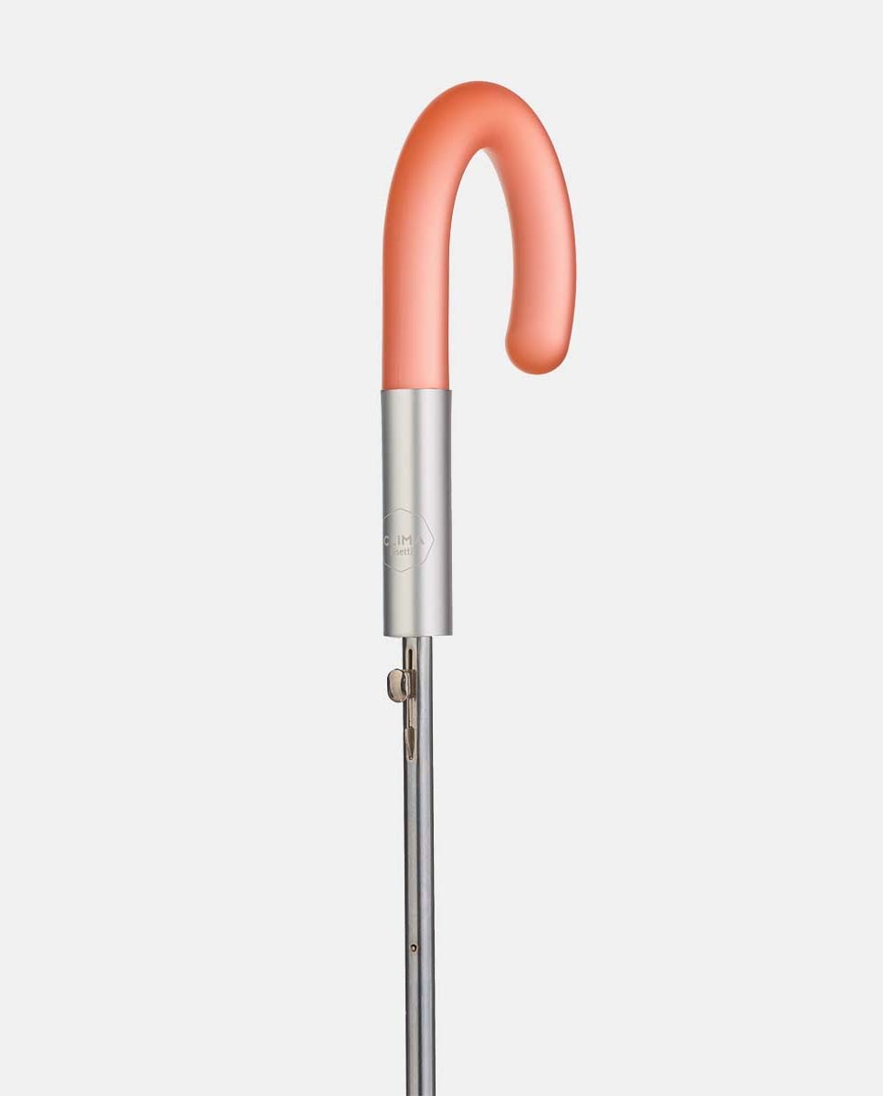 Guarda-Chuva Comprido Automático Transparente "Tetris". Inclui Varetas, Punho e Fita a Condizer com o Estampado do Tetris e Tecnologia Windproof Laranja-3