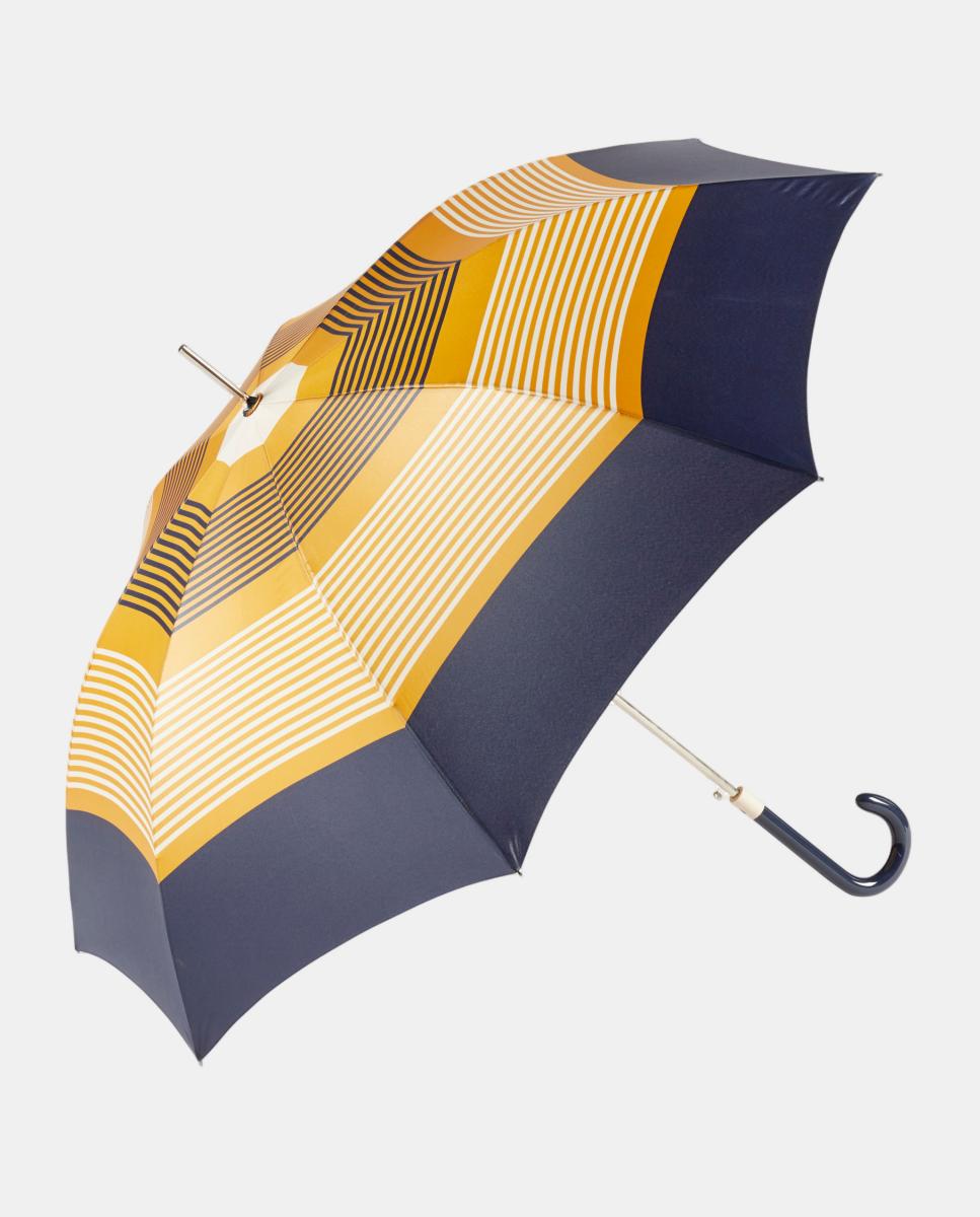 Imagem 0 de Guarda-Chuva Automático de Níquel. Estampado às Riscas