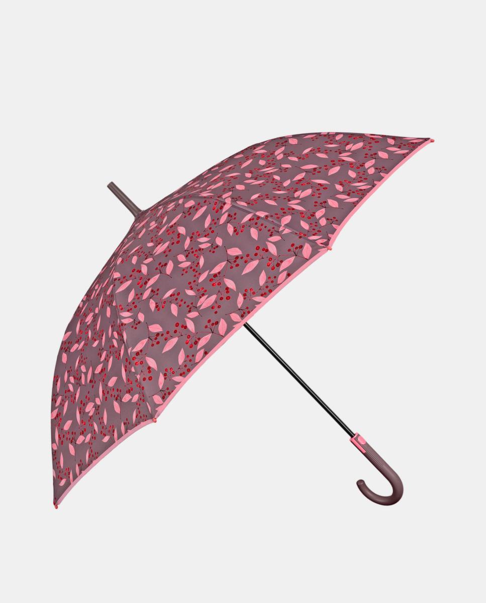 Imagem 0 de Guarda-Chuva 61/8 Automático com Impressão de Folhas Pequenas