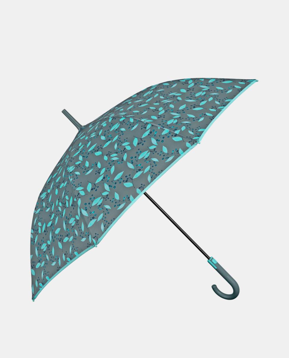 Imagem 0 de Guarda-Chuva 61/8 Automático com Impressão de Folhas Pequenas