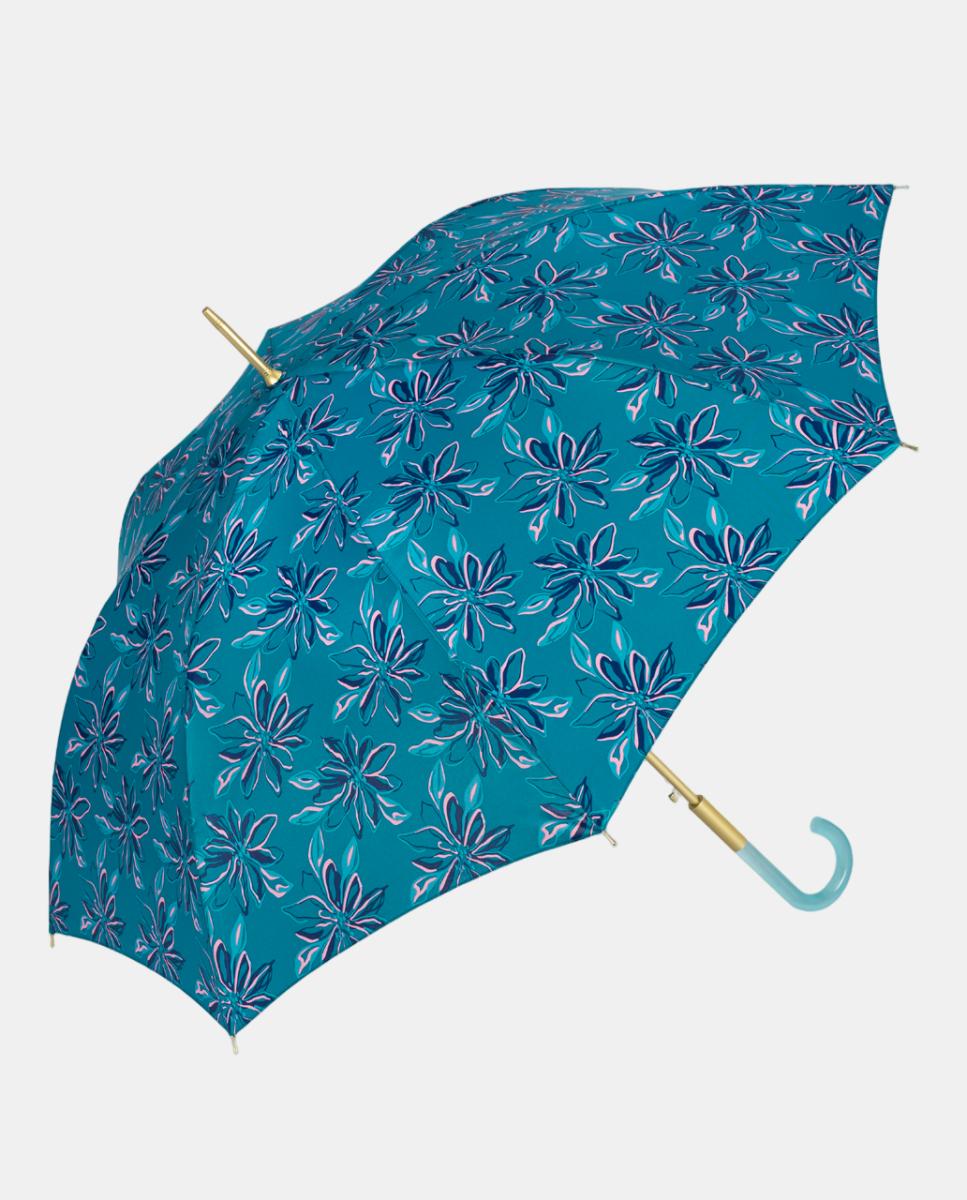 Imagem 0 de Guarda-Chuva Comprido Automático com Cabo Curvado Estampado