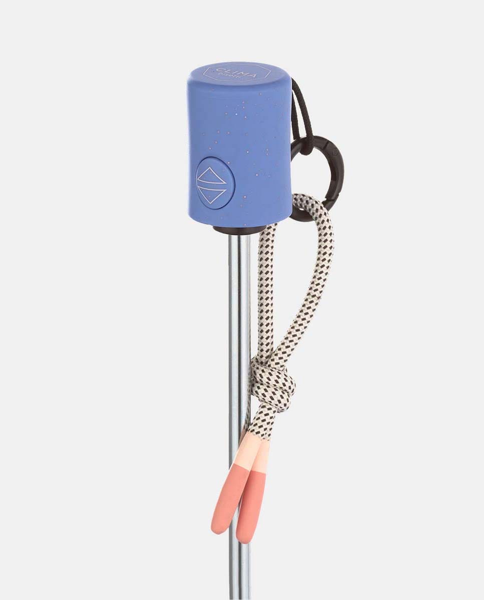 Guarda-Chuva Dobrável Open+Close "Astrology". Trata-se de um Guarda-Chuva com Tecnologia Windproof e Tecido de Poliéster Reciclado e Reciclável. Azul-claro-3