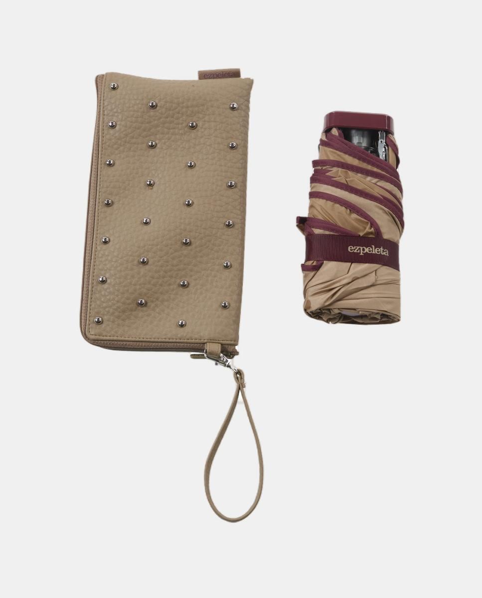 Guarda-Chuva Manual de Alumínio com Varetas de Fibra de Vidro e Punho Reto. Com Estojo com Tachas Cru-2