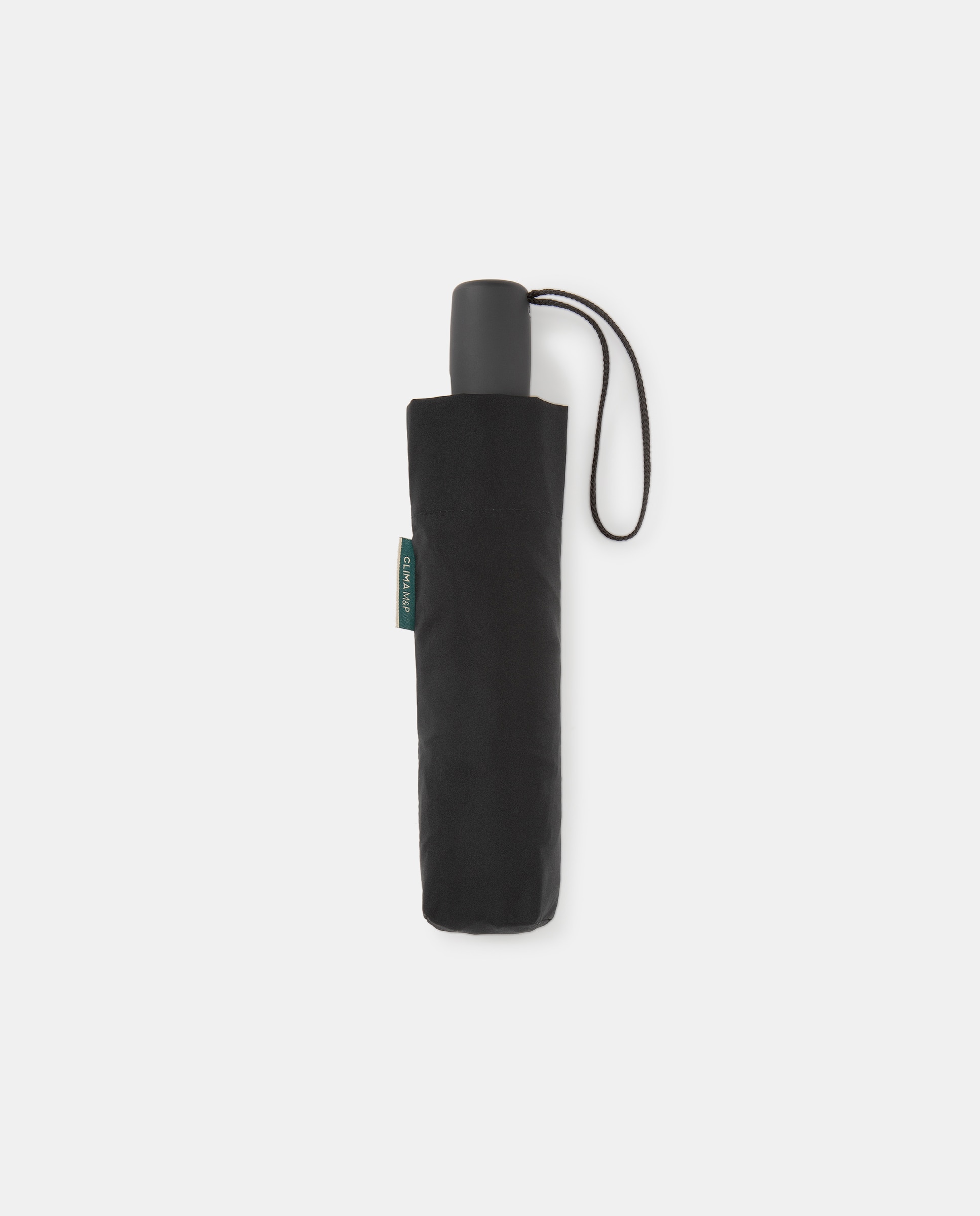 Guarda-chuva mini automático preto liso Preto-2