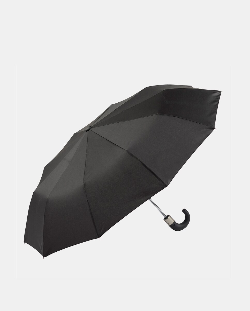 Imagen 1 de Paraguas plegable automático en negro liso - Ezpeleta - Negro Negro