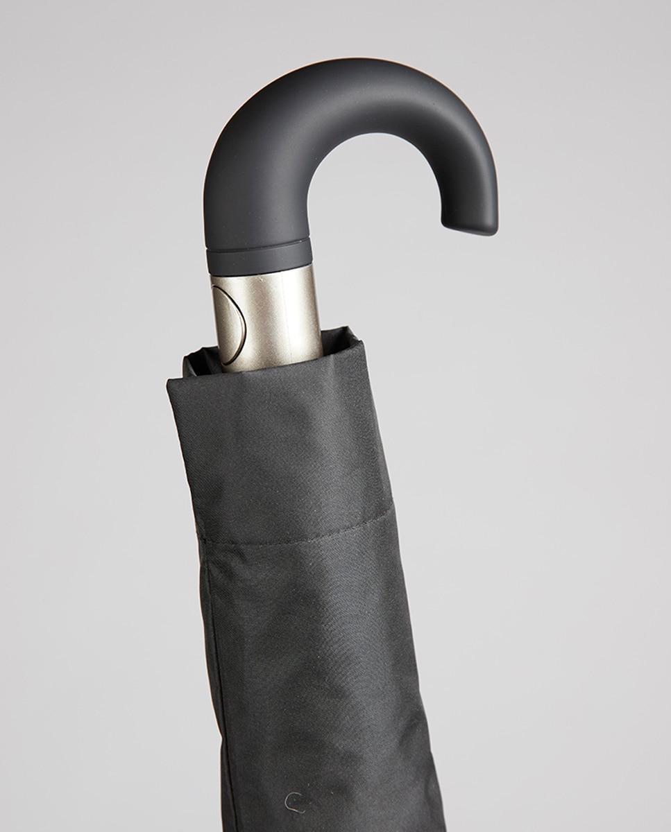 Imagen 4 de Paraguas plegable automático en negro liso - Ezpeleta - Negro Negro