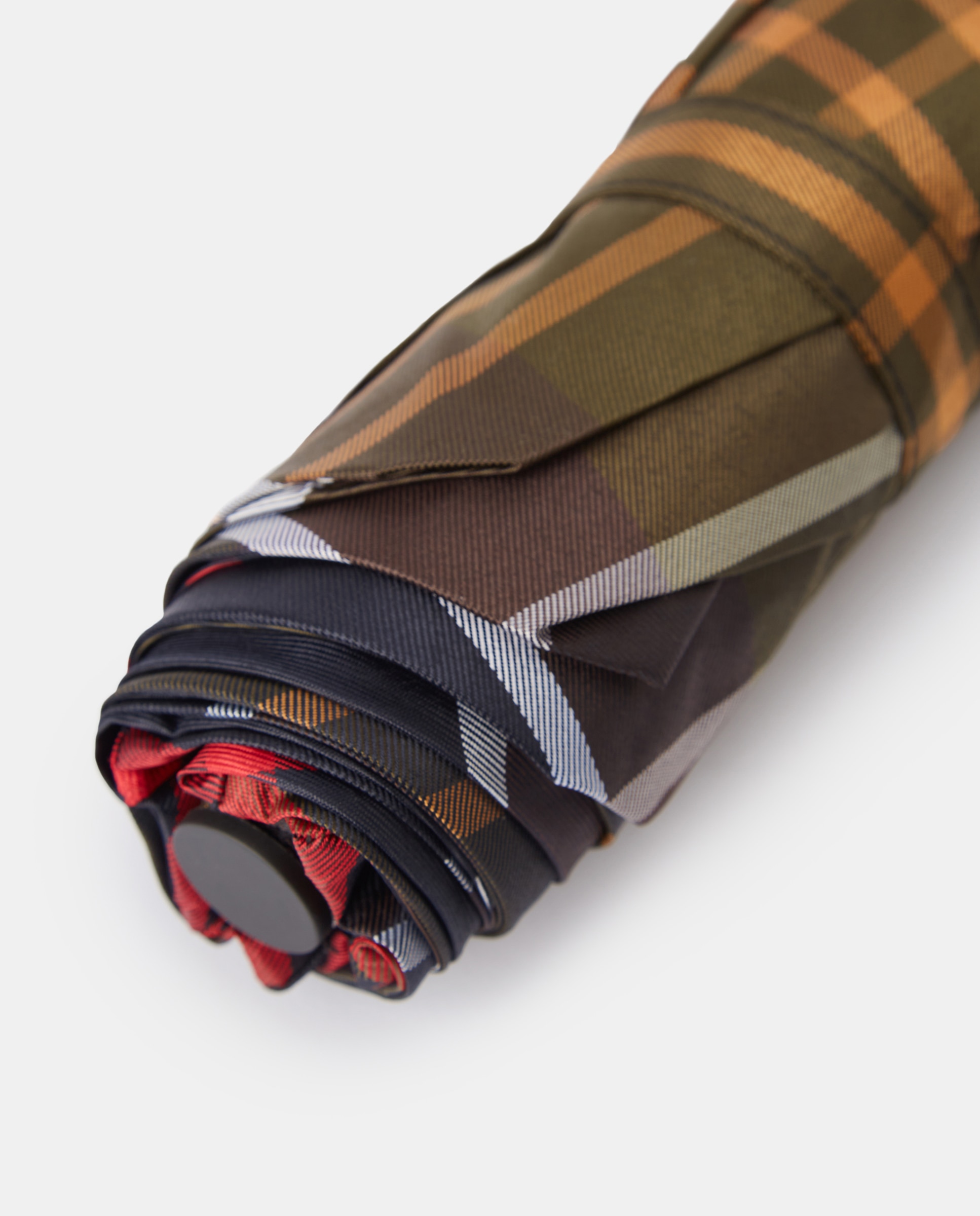 Paraguas plegable automático estampado de cuadrós tartán - Barbour - Multicolor Multicolor-3
